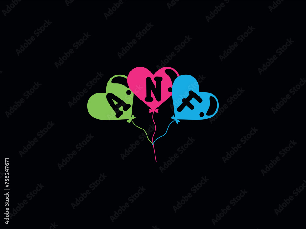 Initial ANF Kids Business Logo Initial ANF Kids Business Logo
