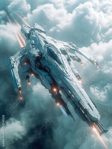 Skyborne: A Futuristic Sci-Fi Aesthetic Mecha Anime Trailer in Unreal Engine photo