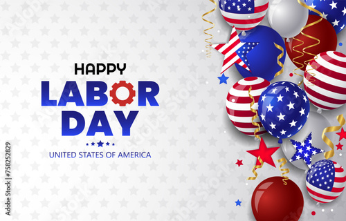 happy labor day poster for social media story, card, banner, background