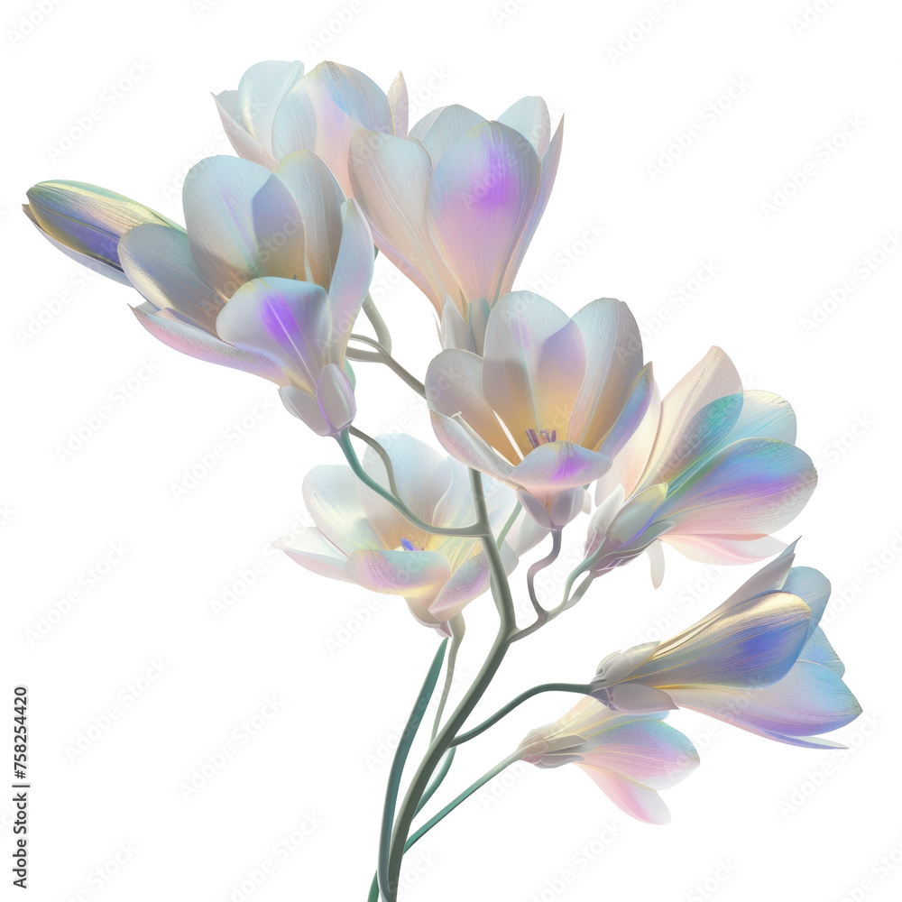A Pop of Color, Rainbow Flowers, png Transparent Background