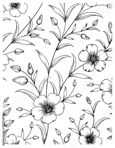 Simple And Creative Pattern For Colouring Pages, Black White Drawings