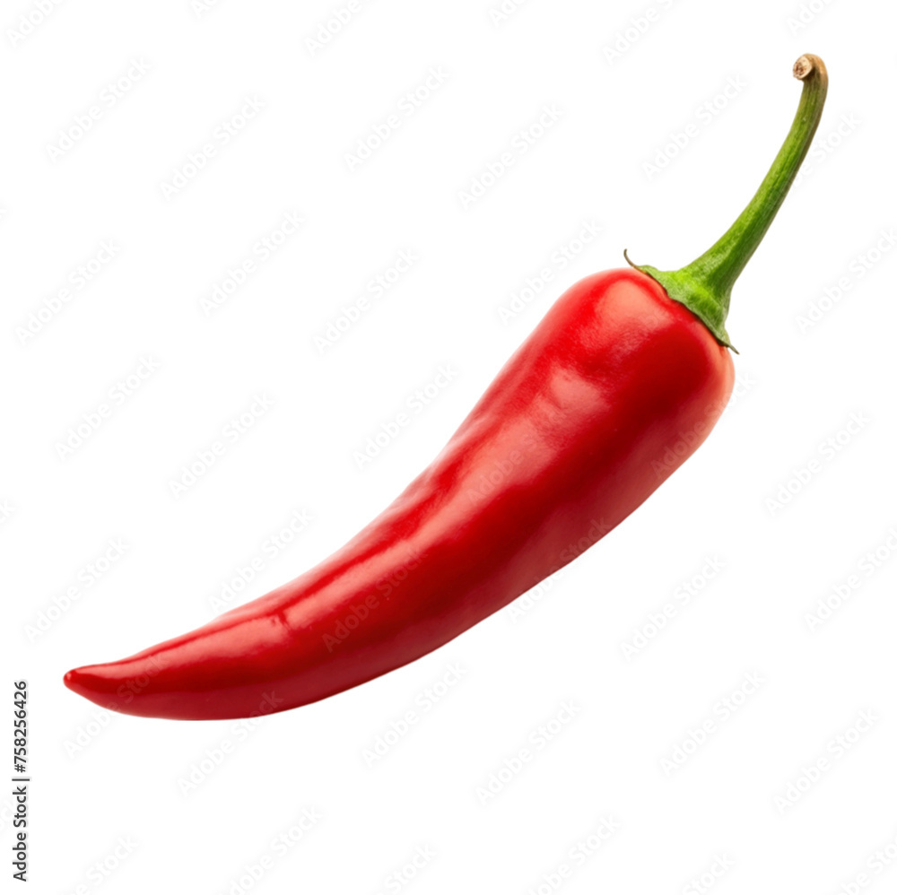 Red chili vegetable isolated on Transparent background. Red chili vegetable isolated on Transparent background.
