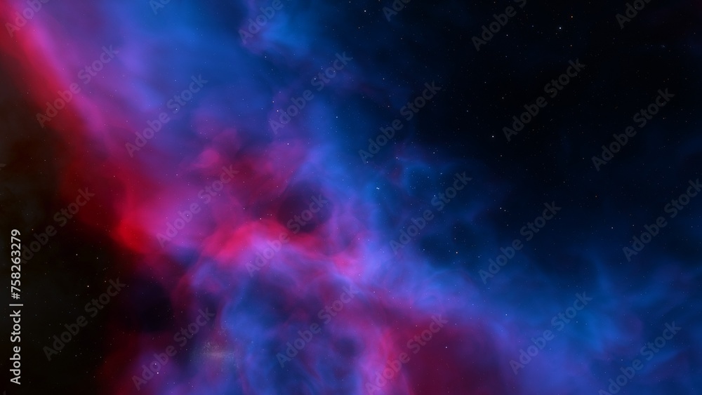 Space nebula, for use with projects on science, research, and education. Illustration
