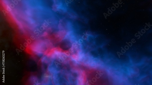 Space nebula, for use with projects on science, research, and education. Illustration  © ANDREI