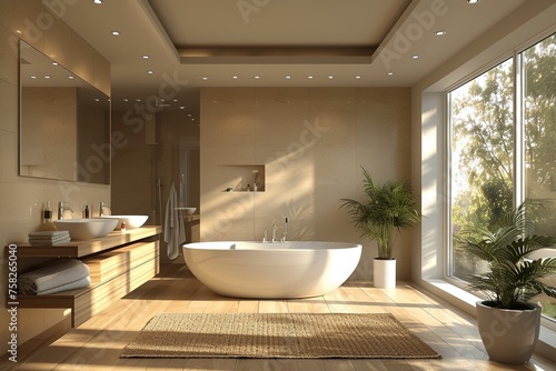 modern bathroom interior