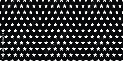 Stars pattern isolated on black background