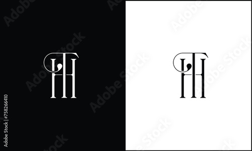 HT, TH, H, T, Abstract Letters Logo Monogram