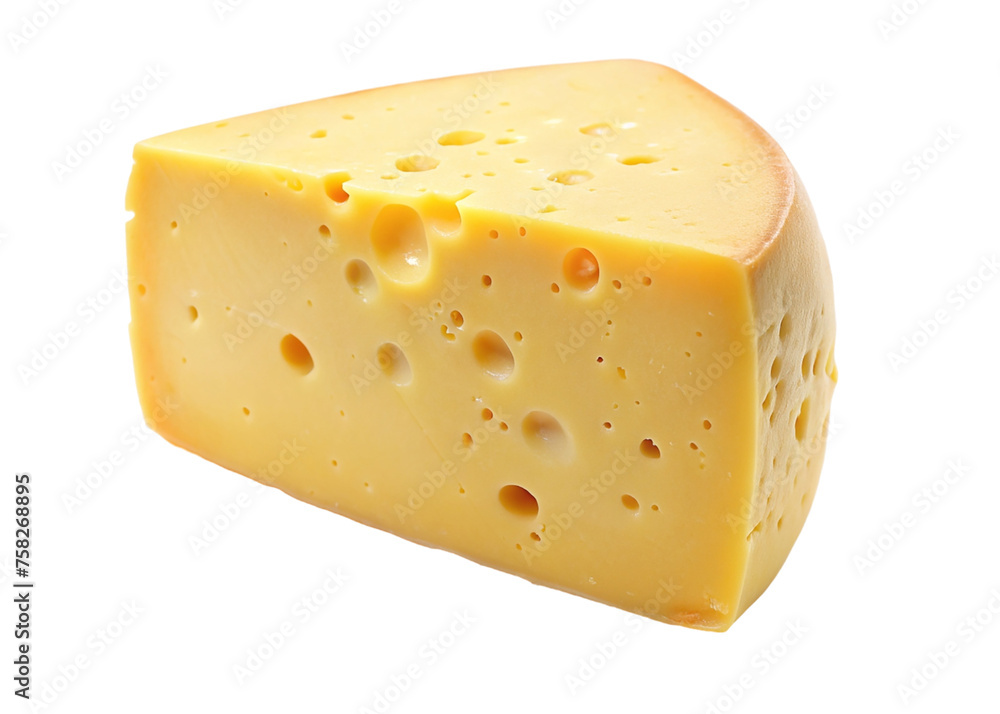 Piece of cheese isolated on transparent background. Piece of cheese isolated on transparent background.