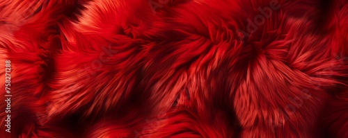 Red fur background.