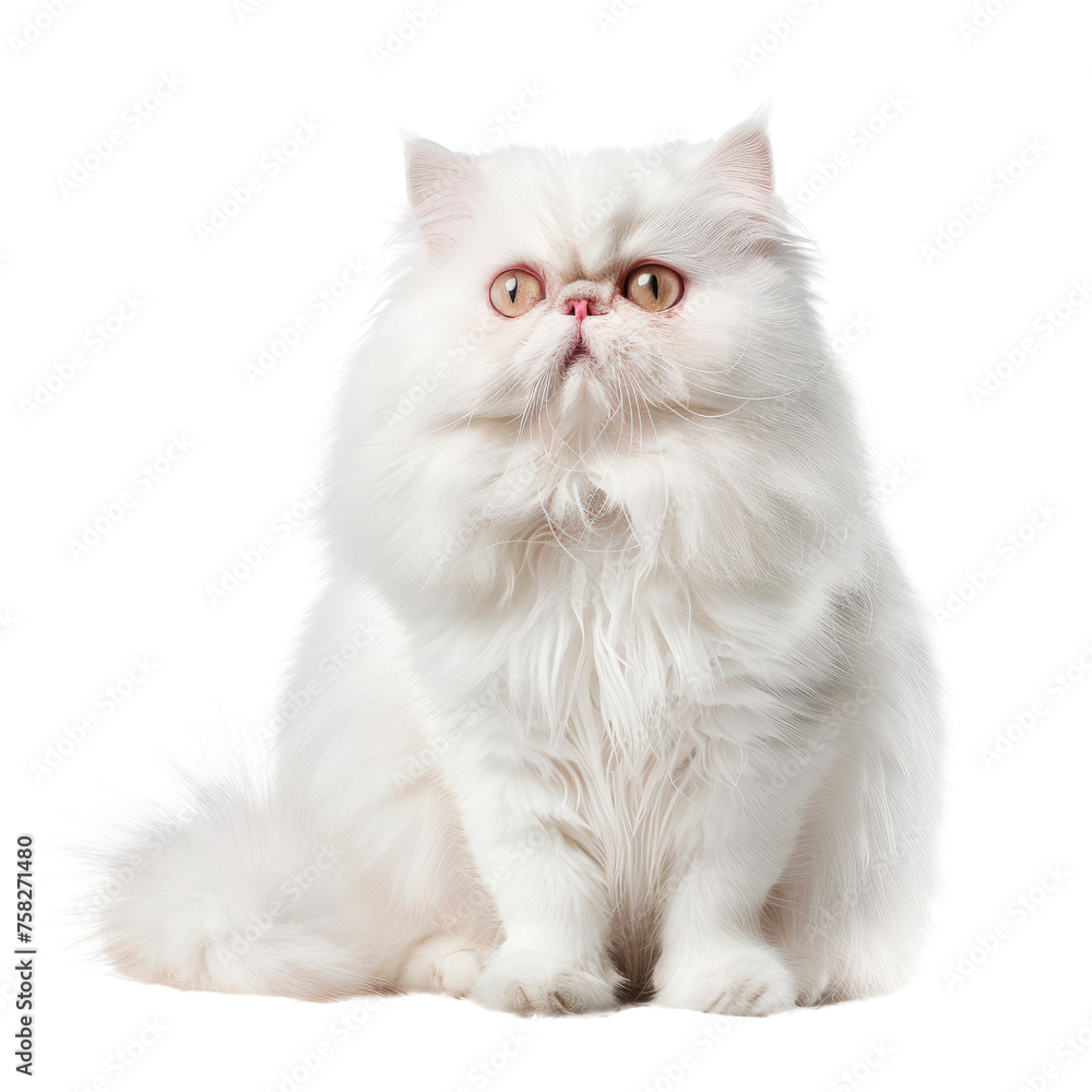 Luxurious Persian cat - Transparent background, Cut out