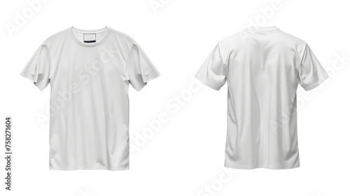White t-shirt mockup - Transparent background, Cut out