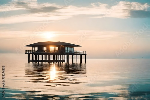 sunset on the beach