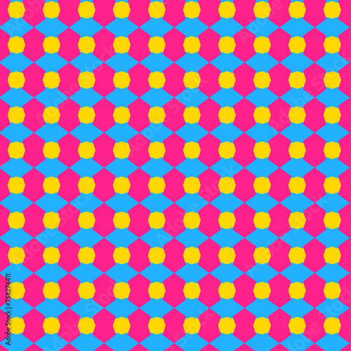 Wallpaper Mural Geometric pattern in 90s and 80s colors. Neon striped pattern. vector illustration. Torontodigital.ca