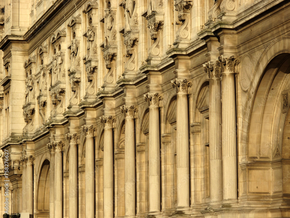 Mairie de Paris - Hotel de Ville - Place de l'Hotel de ville - City hall - 4th arrondissement or district - Paris - France Mairie de Paris - Hotel de Ville - Place de l'Hotel de ville - City hall - 4th arrondissement or district - Paris - France
