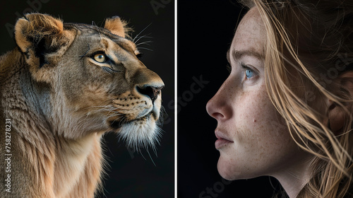 divertida série de fotografias revela a incrível semelhança entre algumas pessoas e seus leoas  photo