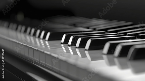 piano keys close up