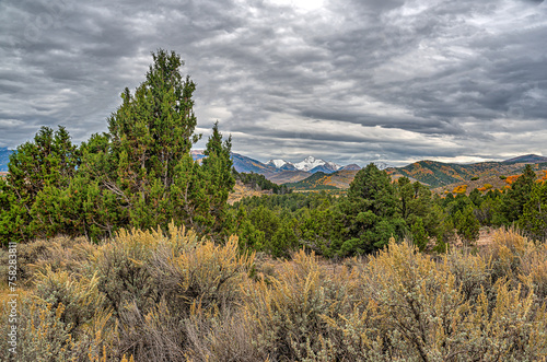 Scenic Landscape in the state of Utah on a cloudy day