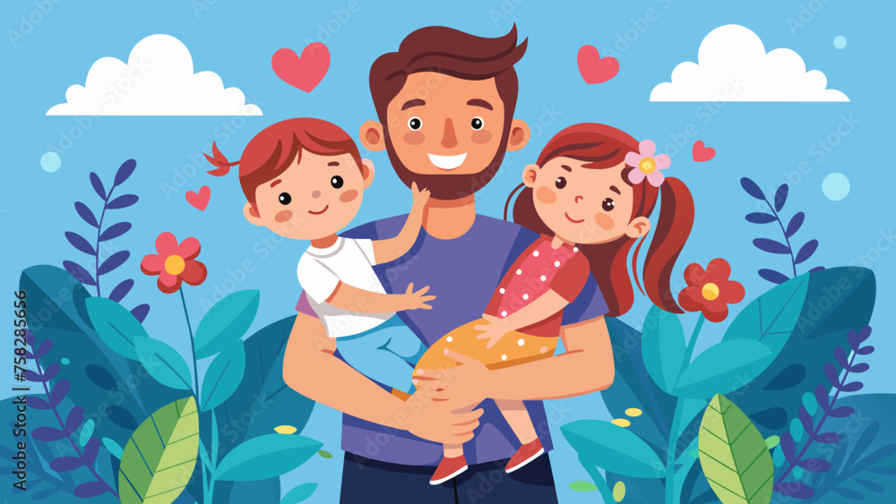 Happy father day vector illustration Happy father day vector illustration