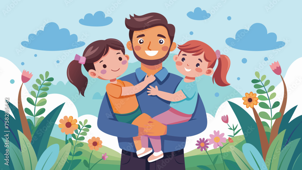 Happy father day vector illustration Happy father day vector illustration