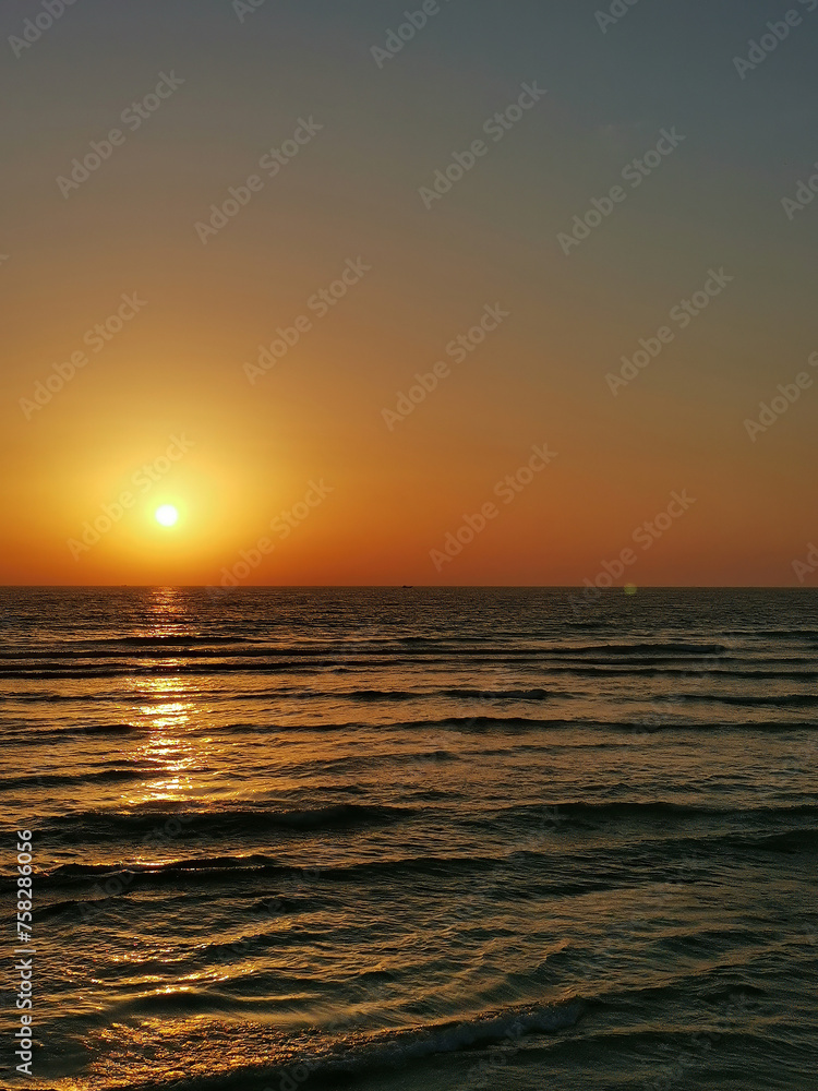 Beautiful sunset from beach with shallow depth of field
landscape photography