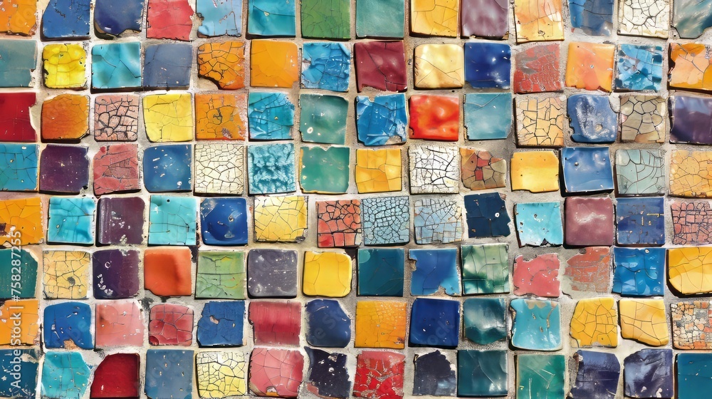 Glazed ceramic tiles. Glazed ceramic tiles.