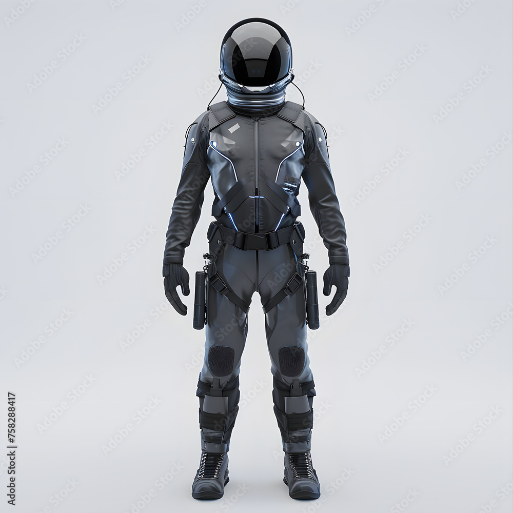 Fototapeta premium Futuristic Space Traveler's Suit generative ai