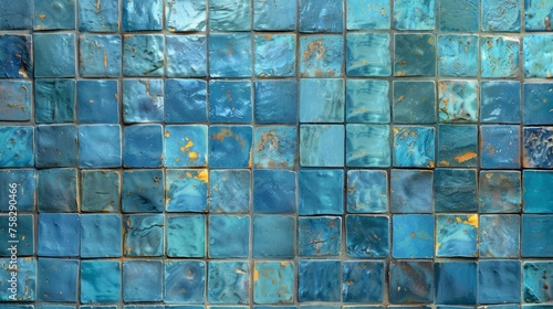 Glazed ceramic tiles.