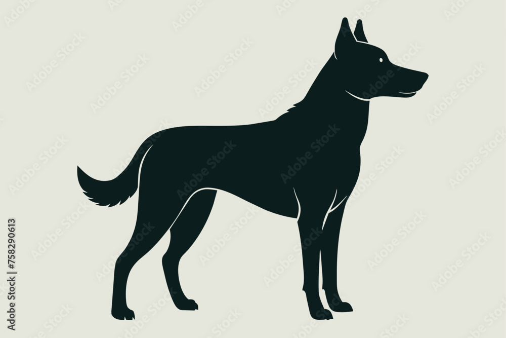 Beautiful dog vector illustration artwork
