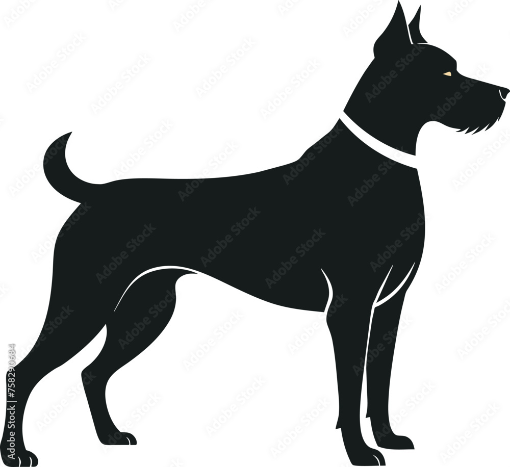 Beautiful dog vector illustration artwork