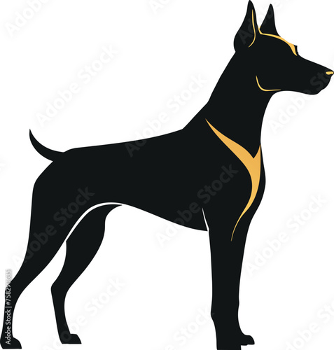 Beautiful dog vector illustration artwork