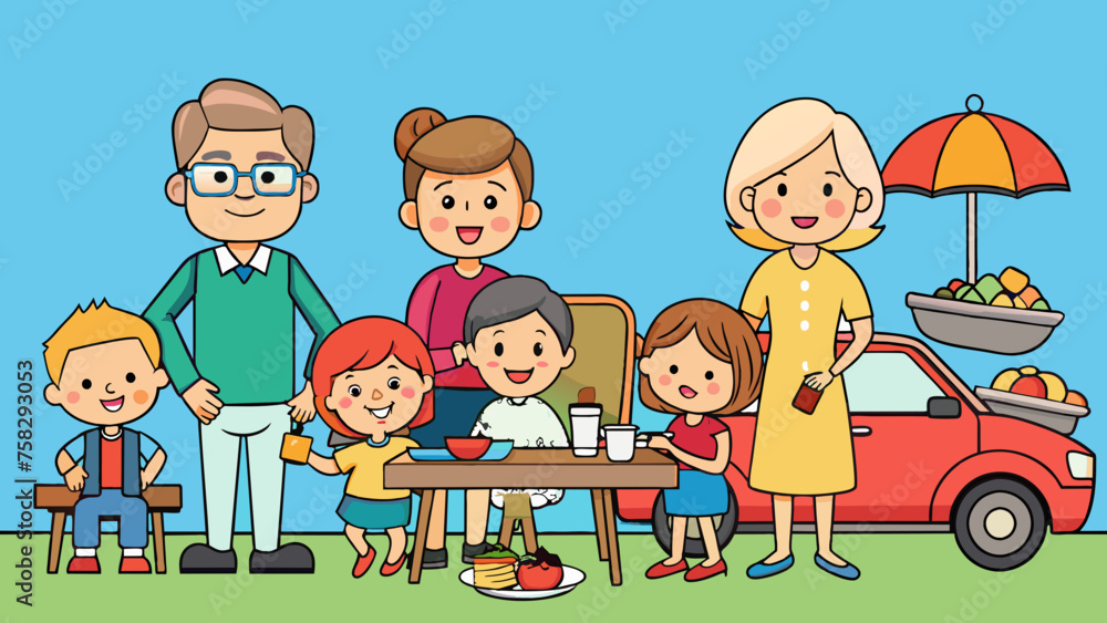 happy family vector illustration happy family vector illustration