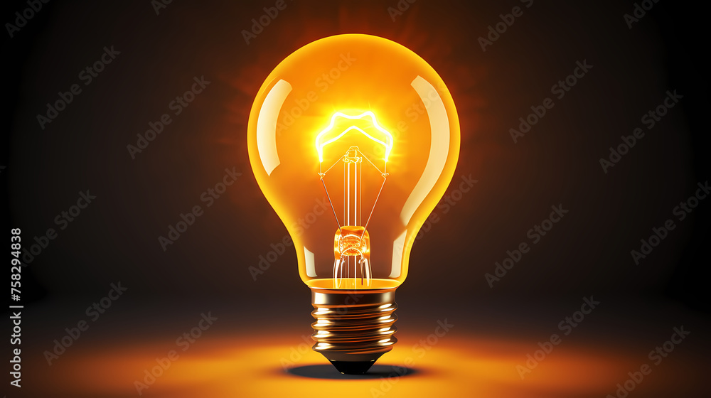yellow light bulb,idea concept yellow light bulb,idea concept