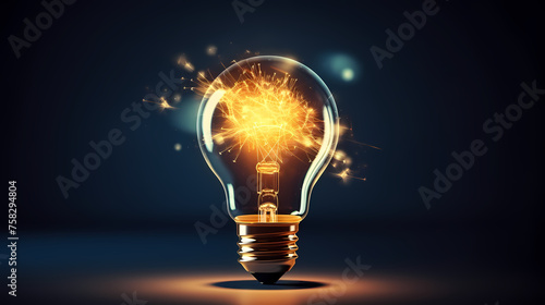 yellow light bulb,idea concept