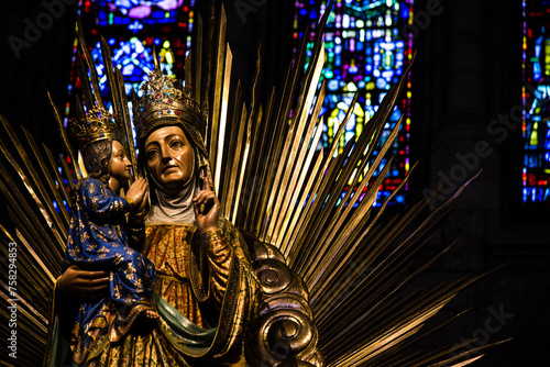 Sainte anne beaupré, Canada - April 14 2018: Interior of Basilica sainte anne beaupré in Quebec