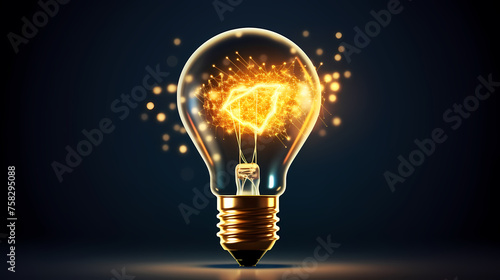 yellow light bulb,idea concept