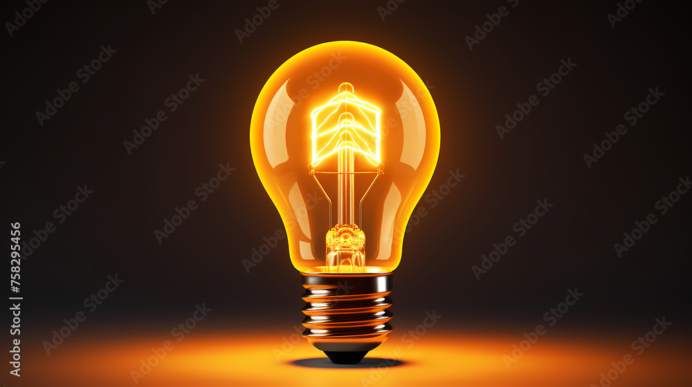 yellow light bulb,idea concept yellow light bulb,idea concept