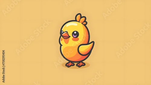 cute chick logo animal
