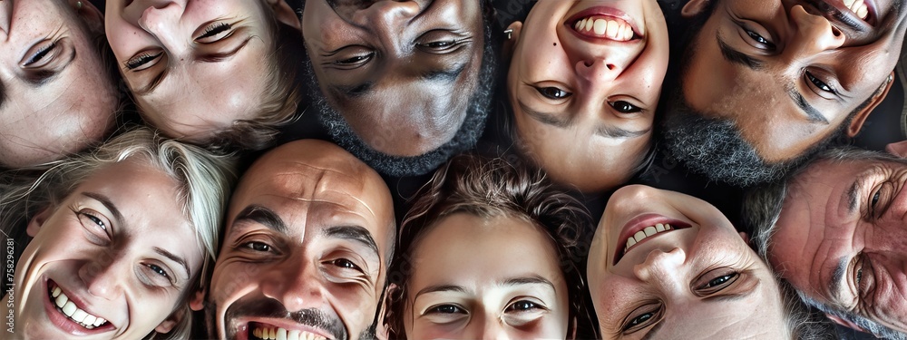 People faces collage. People faces collage.