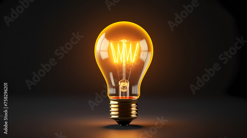 yellow light bulb,idea concept