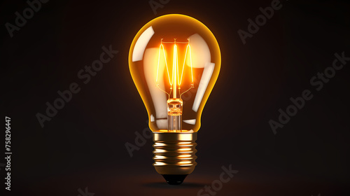 yellow light bulb,idea concept