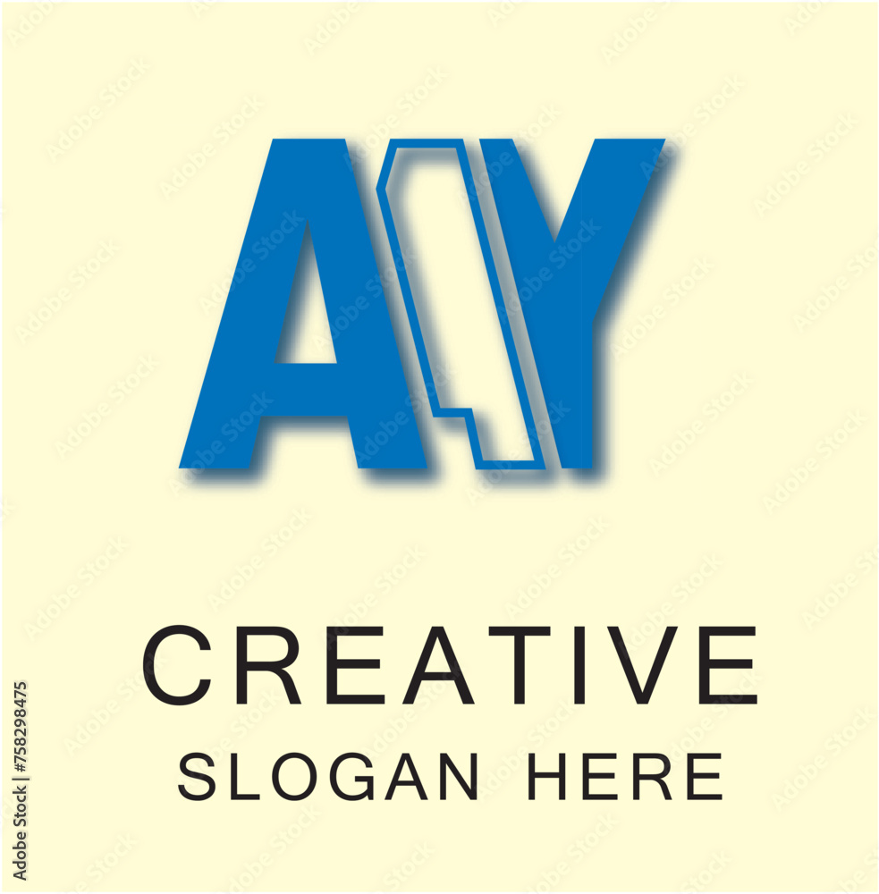 Obraz premium AAY 3 Letter Logo Creative 