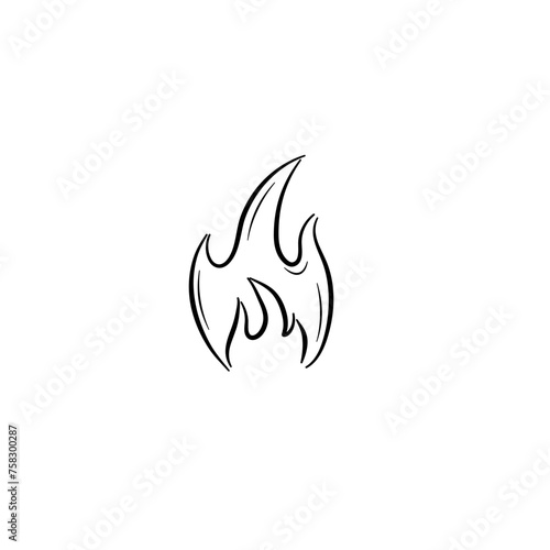 Hand Drawn Fire © Slonong