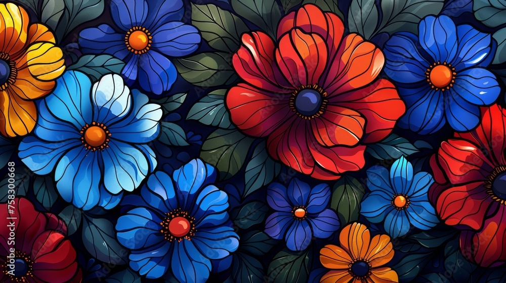 a close up of a bunch of flowers with many colors of flowers a close up of a bunch of flowers with many colors of flowers
