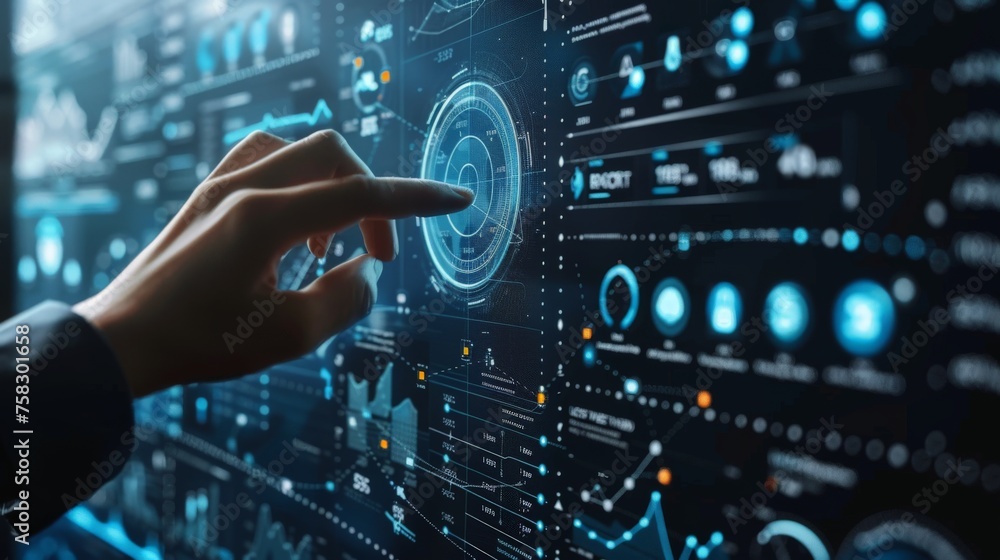 persons hand and finger at computer screen, Data, analystics, diagram, enterprise persons hand and finger at computer screen, Data, analystics, diagram, enterprise