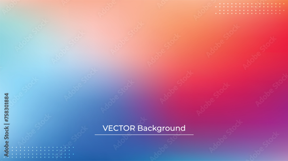 Smooth and blurry colorful gradient mesh background. Modern bright rainbow colors. Easy editable soft colored vector banner template. Premium quality Smooth and blurry colorful gradient mesh background. Modern bright rainbow colors. Easy editable soft colored vector banner template. Premium quality