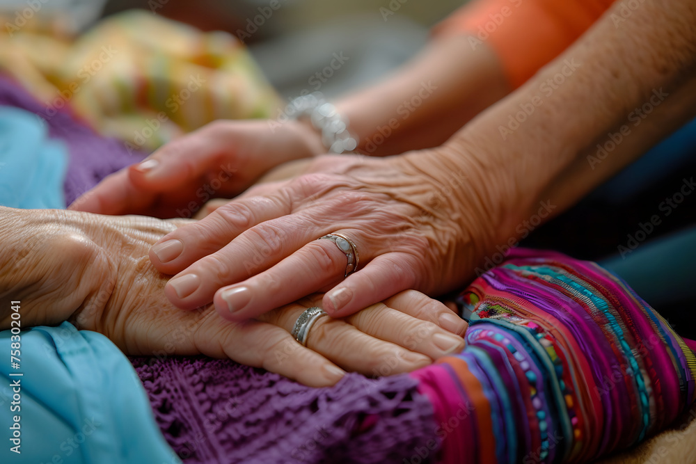 a therapist's hands facilitating a therapeutic activity or providing hands-on treatment to a client a therapist's hands facilitating a therapeutic activity or providing hands-on treatment to a client