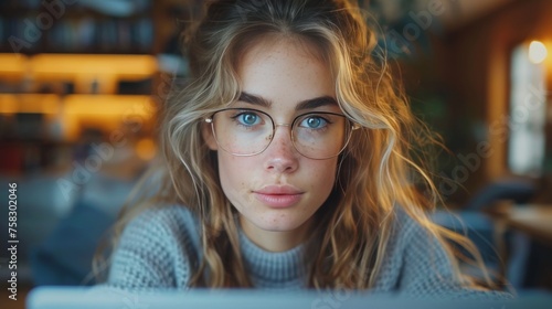 Woman Sitting in Front of Laptop Computer