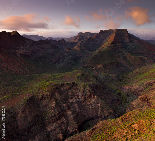 Mirador de Fataga, Berg El Gigante, Gran Canaria, Kanarische Inseln, Spanien