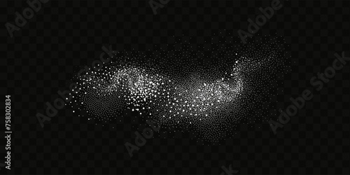 Grainy scatterings of sugar and salt crystals. Splashes of water and snow. Rain overlay effect and sea spray.Vector flour illustration.