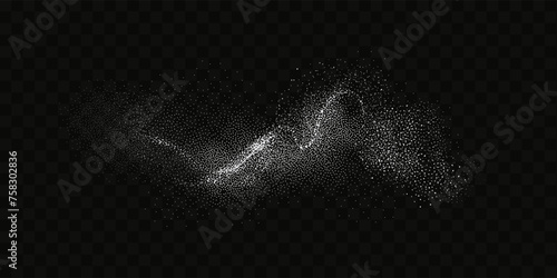 Grainy scatterings of sugar and salt crystals. Splashes of water and snow. Rain overlay effect and sea spray.Vector flour illustration.